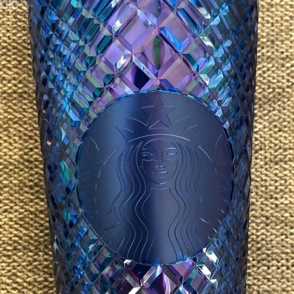 Starbucks Jeweled Diamond Blue Azure Holiday 2022 Ice Tumbler Venti Gift - Picture 6 of 14